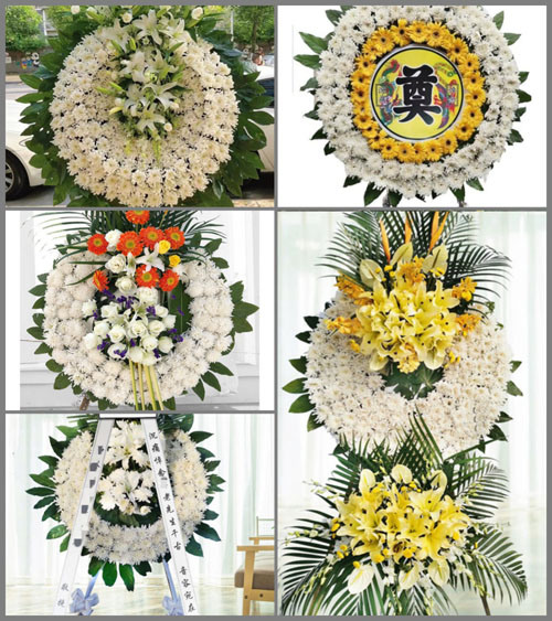 湖北黄冈市黄梅县濯港镇夏圩村花圈速递